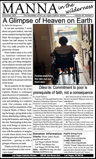 Manna Newsletter December 2024